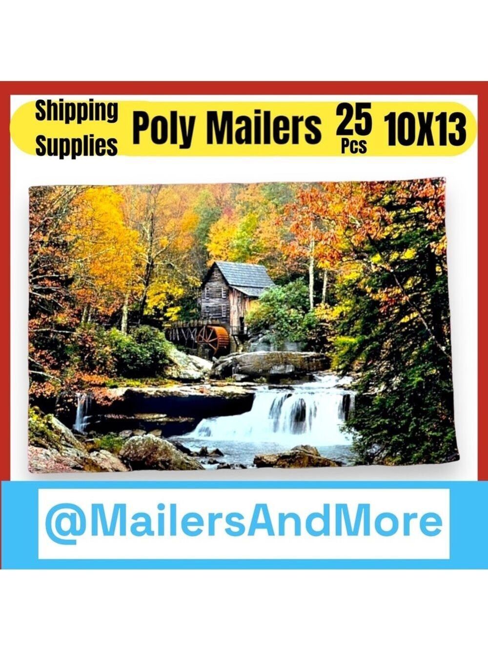 25 10X13 Poly Mailers Glade Creek Grist Mill Autumn, Shipping PRICE IS FIRM Fall - Picture 4 of 10